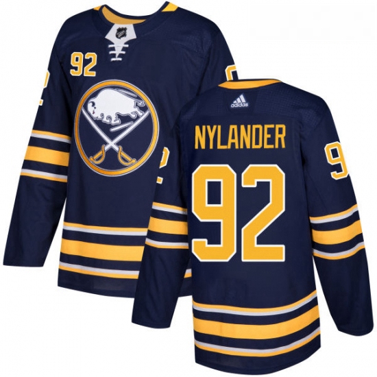 Youth Adidas Buffalo Sabres 92 Alexander Nylander Premier Navy Blue Home NHL Jersey