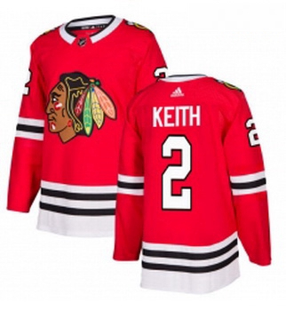 Youth Adidas Chicago Blackhawks 2 Duncan Keith Authentic Red Home NHL Jersey