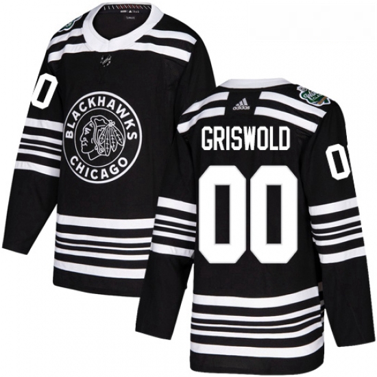 Youth Adidas Chicago Blackhawks 00 Clark Griswold Authentic Blac