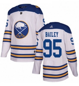 Youth Adidas Buffalo Sabres 95 Justin Bailey Authentic White 2018 Winter Classic NHL Jersey