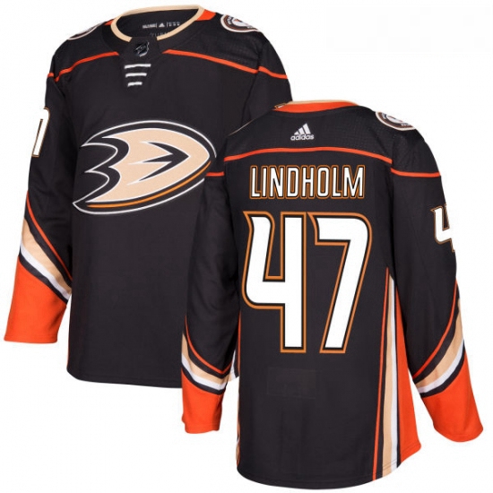 Youth Adidas Anaheim Ducks 47 Hampus Lindholm Premier Black Home NHL Jersey