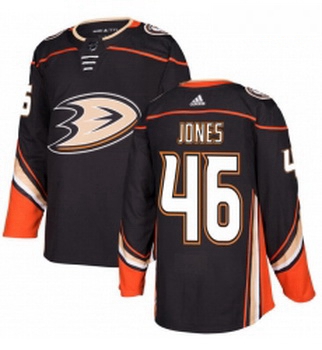 Youth Adidas Anaheim Ducks 46 Max Jones Premier Black Home NHL J