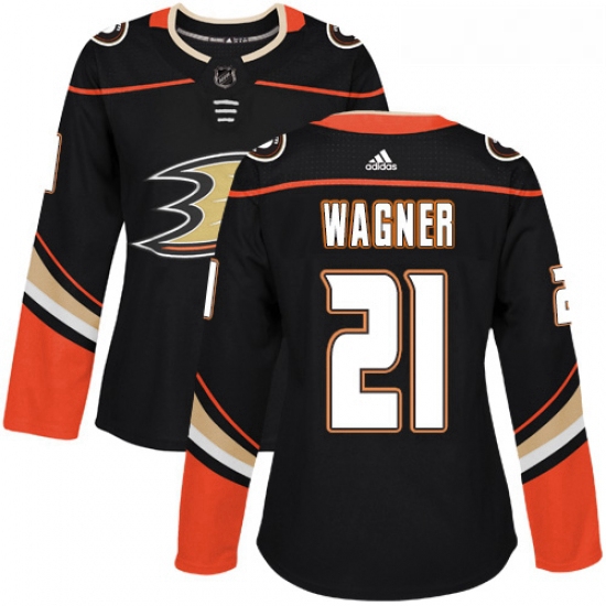 Womens Adidas Anaheim Ducks 21 Chris Wagner Premier Black Home N