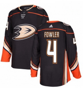 Youth Adidas Anaheim Ducks 4 Cam Fowler Authentic Black Home NHL