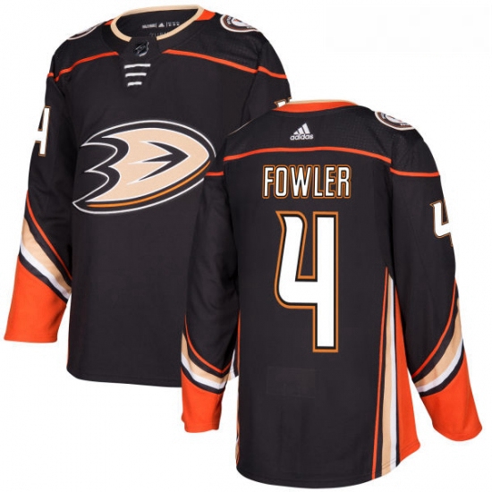 Youth Adidas Anaheim Ducks 4 Cam Fowler Premier Black Home NHL Jersey