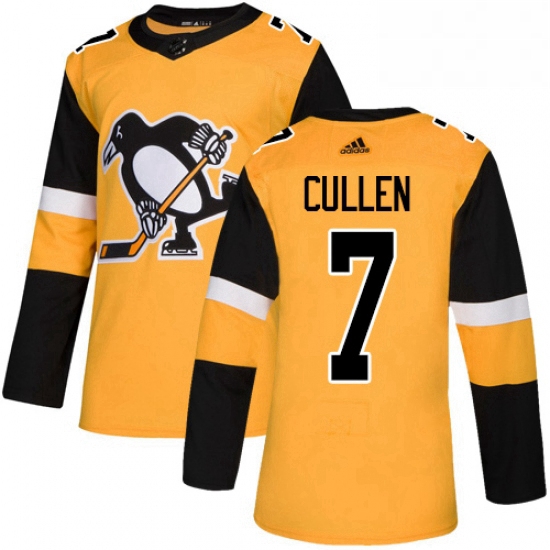 Mens Adidas Pittsburgh Penguins 7 Matt Cullen Authentic Gold Alt