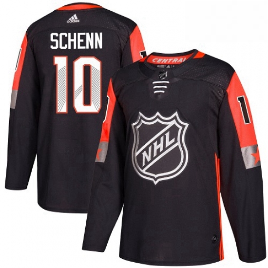 Mens Adidas St Louis Blues 10 Brayden Schenn Authentic Black 2018 All Star Central Division NHL Jers