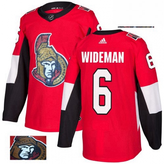 Mens Adidas Ottawa Senators 6 Chris Wideman Authentic Red Fashio