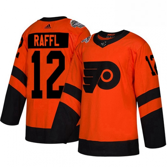 Mens Adidas Philadelphia Flyers 12 Michael Raffl Orange Authenti