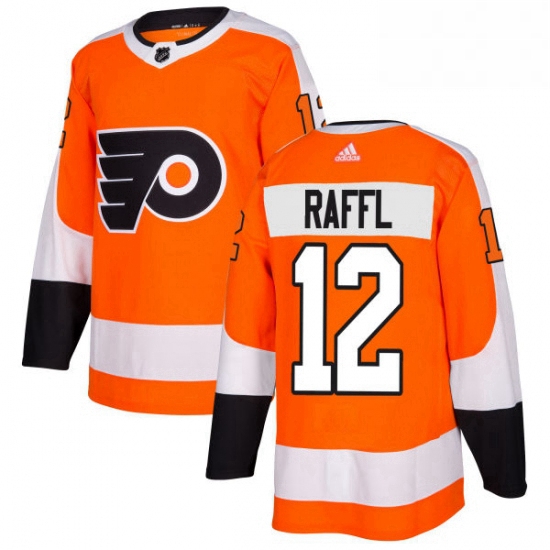 Mens Adidas Philadelphia Flyers 12 Michael Raffl Premier Orange Home NHL Jersey