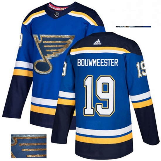 Mens Adidas St Louis Blues 19 Jay Bouwmeester Authentic Royal Bl