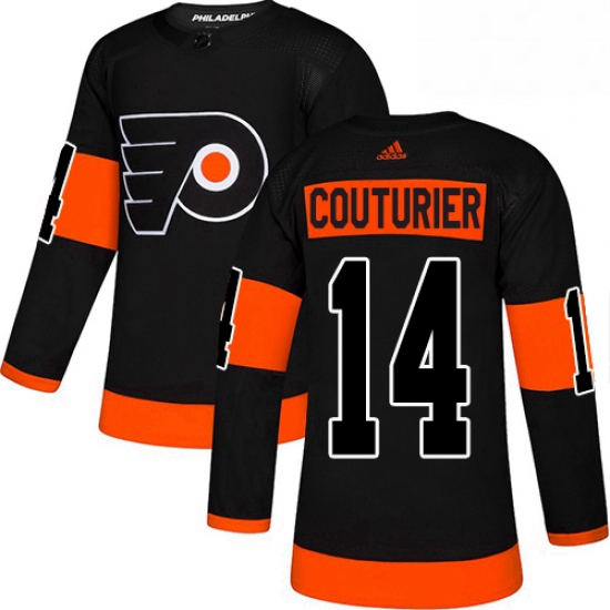 Mens Adidas Philadelphia Flyers 14 Sean Couturier Premier Black Alternate NHL Jersey