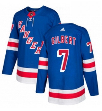 Mens Adidas New York Rangers 7 Rod Gilbert Authentic Royal Blue Home NHL Jersey