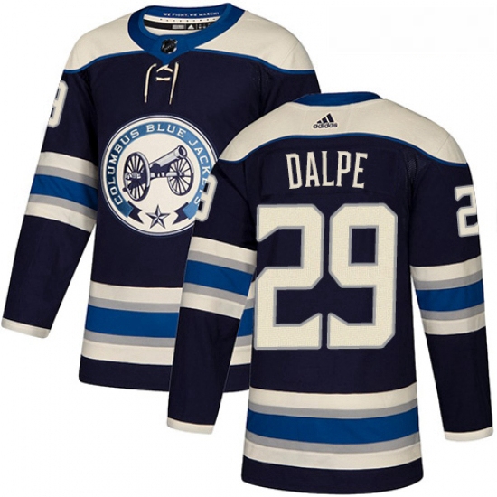 Youth Adidas Columbus Blue Jackets 29 Zac Dalpe Authentic Navy Blue Alternate NHL Jersey