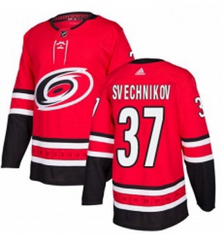 Youth Adidas Carolina Hurricanes 37 Andrei Svechnikov Premier Red Home NHL Jersey