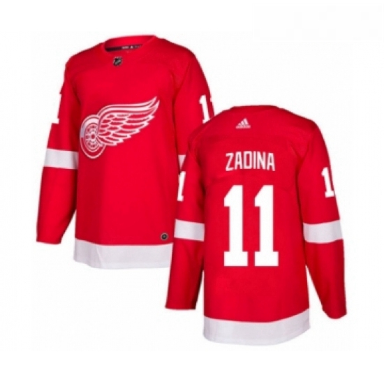 Youth Adidas Detroit Red Wings 11 Filip Zadina Premier Red Home NHL Jersey