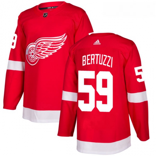 Youth Adidas Detroit Red Wings 59 Tyler Bertuzzi Premier Red Home NHL Jersey