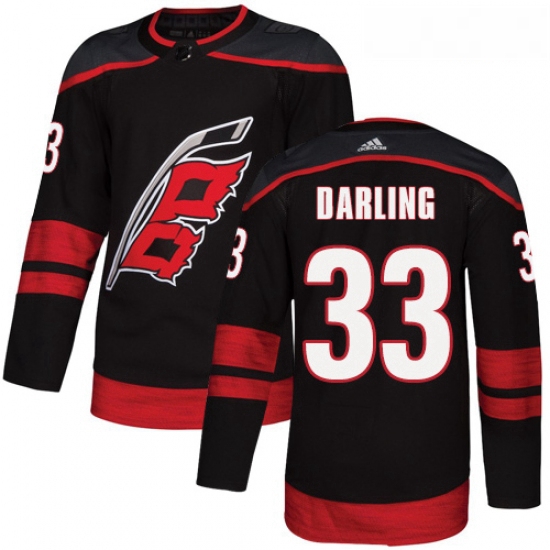 Youth Adidas Carolina Hurricanes 33 Scott Darling Premier Black Alternate NHL Jersey