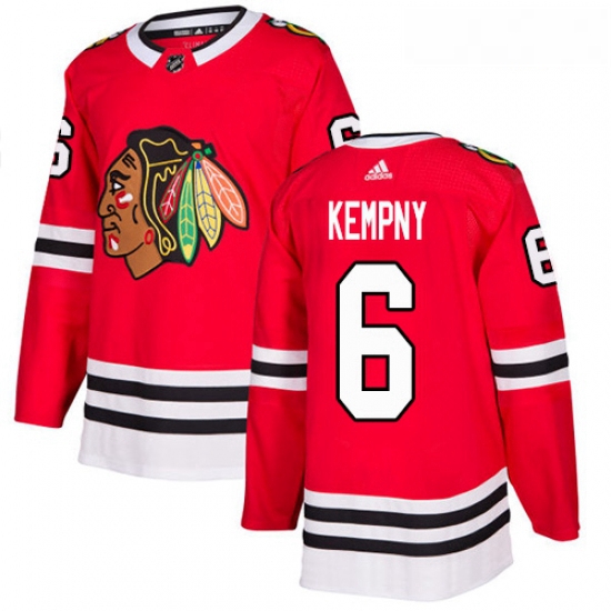 Youth Adidas Chicago Blackhawks 6 Michal Kempny Authentic Red Home NHL Jersey