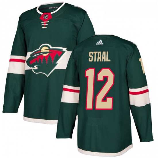 Youth Adidas Minnesota Wild 12 Eric Staal Authentic Green Home NHL Jersey