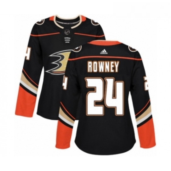 Womens Adidas Anaheim Ducks 24 Carter Rowney Premier Black Home NHL Jersey