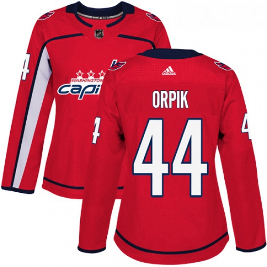 Womens Adidas Washington Capitals 44 Brooks Orpik Premier Red Home NHL Jersey