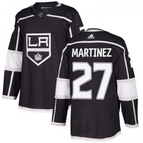 Youth Adidas Los Angeles Kings 27 Alec Martinez Authentic Black Home NHL Jersey