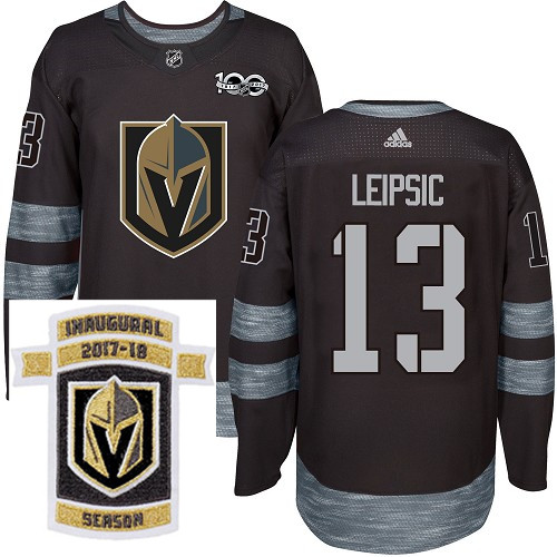 Adidas Golden Knights #13 Brendan Leipsic Black 1917 2017 100th Anniversary Stitched NHL Inaugural S