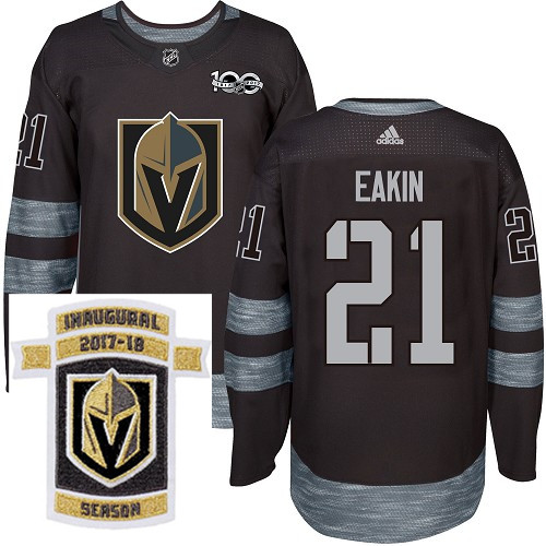 Adidas Golden Knights #21 Cody Eakin Black 1917 2017 100th Anniversary Stitched NHL Inaugural Season