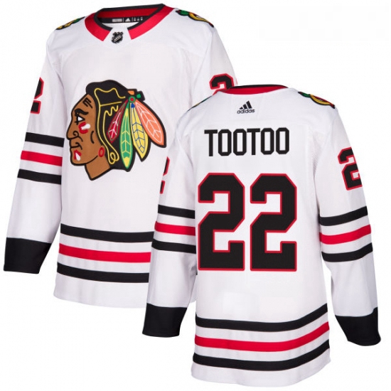 Youth Adidas Chicago Blackhawks 22 Jordin Tootoo Authentic White Away NHL Jersey