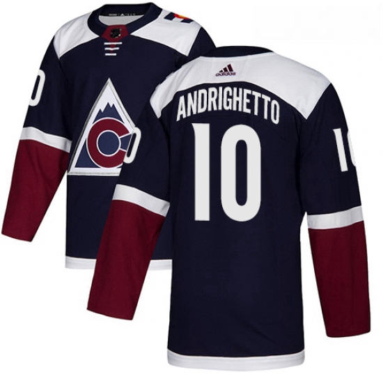 Youth Adidas Colorado Avalanche 17 Tyson Jost Authentic Navy Blue Alternate NHL Jersey