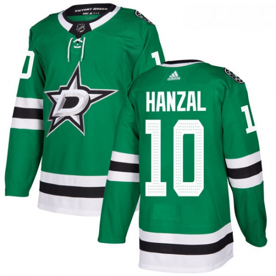 Youth Adidas Dallas Stars 10 Martin Hanzal Authentic Green Home NHL Jersey