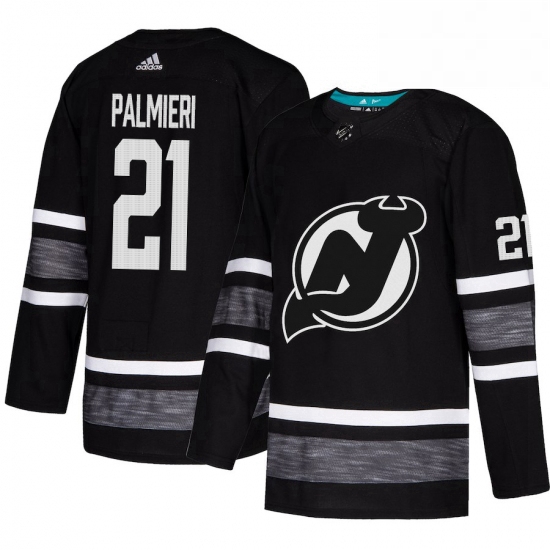 Mens Adidas New Jersey Devils 21 Kyle Palmieri Black 2019 All Star Game Parley Authentic Stitched NH