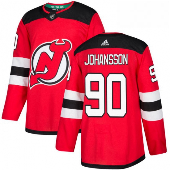 Mens Adidas New Jersey Devils 90 Marcus Johansson Premier Red Home NHL Jersey