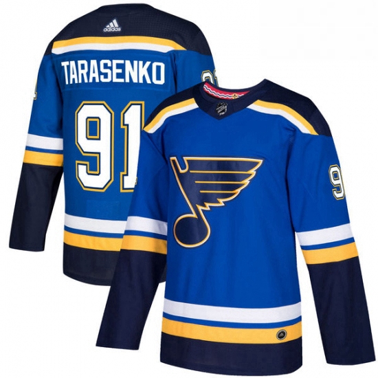 Mens Adidas St Louis Blues 91 Vladimir Tarasenko Premier Royal Blue Home NHL Jersey