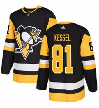 Mens Adidas Pittsburgh Penguins 81 Phil Kessel Premier Black Home NHL Jersey