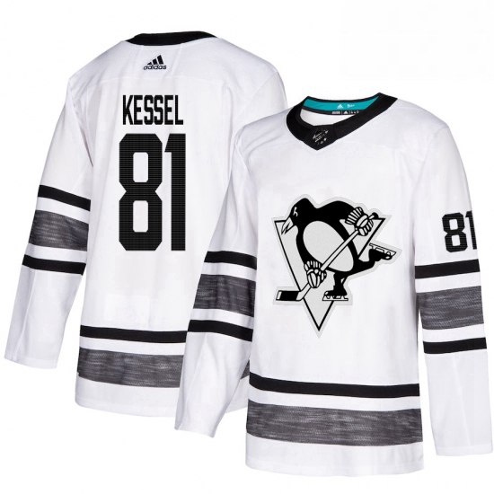 Mens Adidas Pittsburgh Penguins 81 Phil Kessel White 2019 All Star Game Parley Authentic Stitched NH