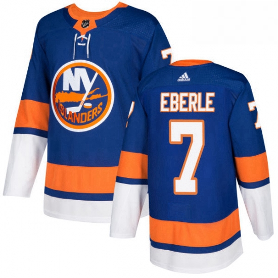 Mens Adidas New York Islanders 7 Jordan Eberle Premier Royal Blue Home NHL Jersey