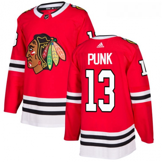 Youth Adidas Chicago Blackhawks 13 CM Punk Authentic Red Home NHL Jersey