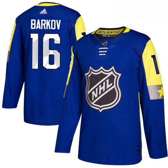 Youth Adidas Florida Panthers 16 Aleksander Barkov Authentic Royal Blue 2018 All Star Atlantic Divis