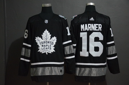 Maple Leafs 16 Mitch Marner Black 2019 NHL All Star Game Adidas Jersey