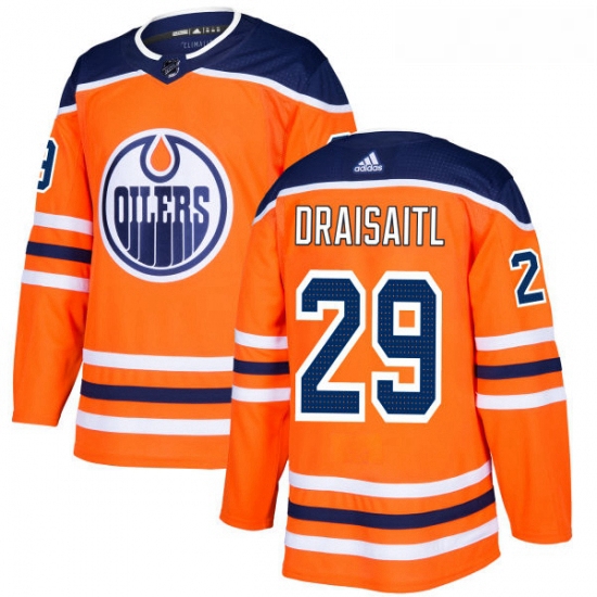 Youth Adidas Edmonton Oilers 29 Leon Draisaitl Authentic Orange Home NHL Jersey