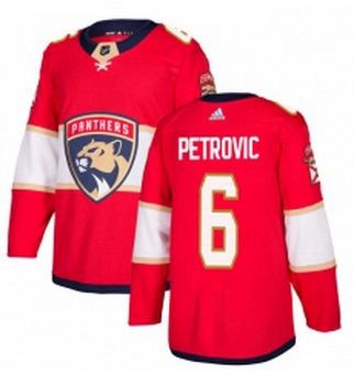 Youth Adidas Florida Panthers 6 Alex Petrovic Premier Red Home NHL Jersey