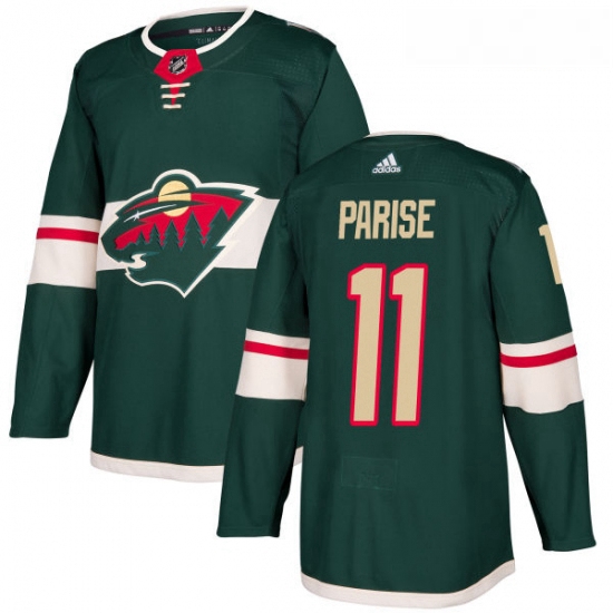 Youth Adidas Minnesota Wild 11 Zach Parise Premier Green Home NHL Jersey