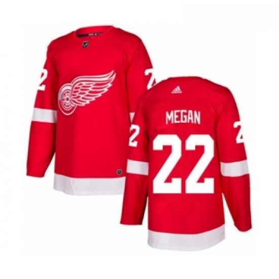 Youth Adidas Detroit Red Wings 22 Wade Megan Premier Red Home NHL Jersey