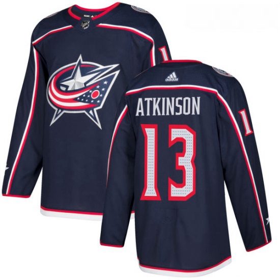 Youth Adidas Columbus Blue Jackets 13 Cam Atkinson Premier Navy Blue Home NHL Jersey