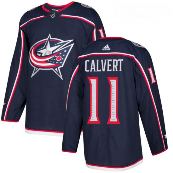 Youth Adidas Columbus Blue Jackets 11 Matt Calvert Premier Navy Blue Home NHL Jersey