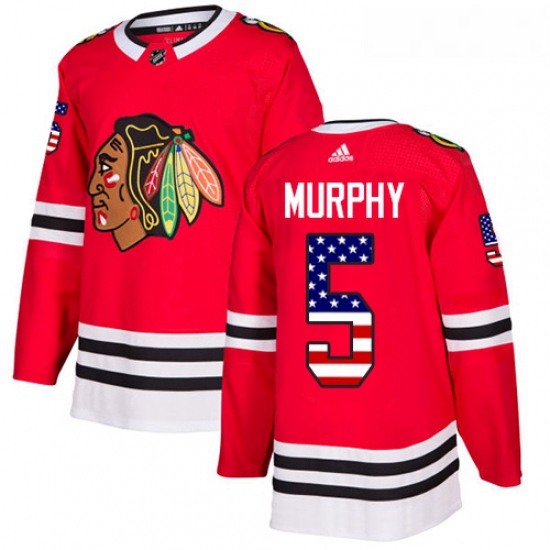 Youth Adidas Chicago Blackhawks 5 Connor Murphy Authentic Red US