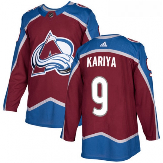 Youth Adidas Colorado Avalanche 9 Paul Kariya Authentic Burgundy Red Home NHL Jersey