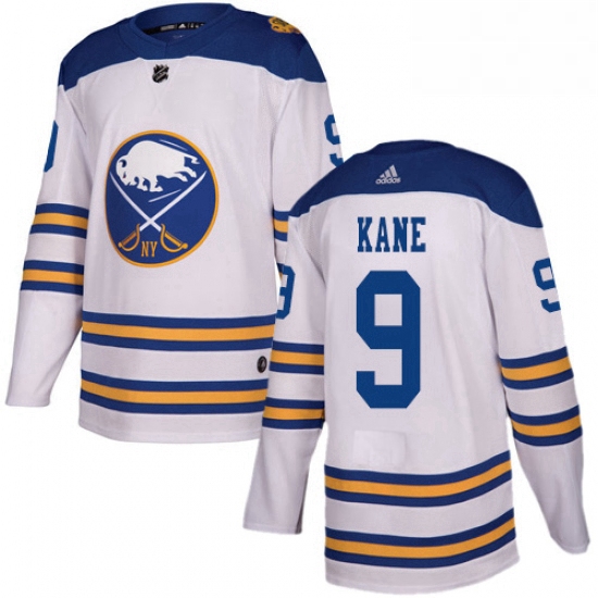 Mens Adidas Buffalo Sabres 9 Evander Kane Authentic White 2018 Winter Classic NHL Jersey